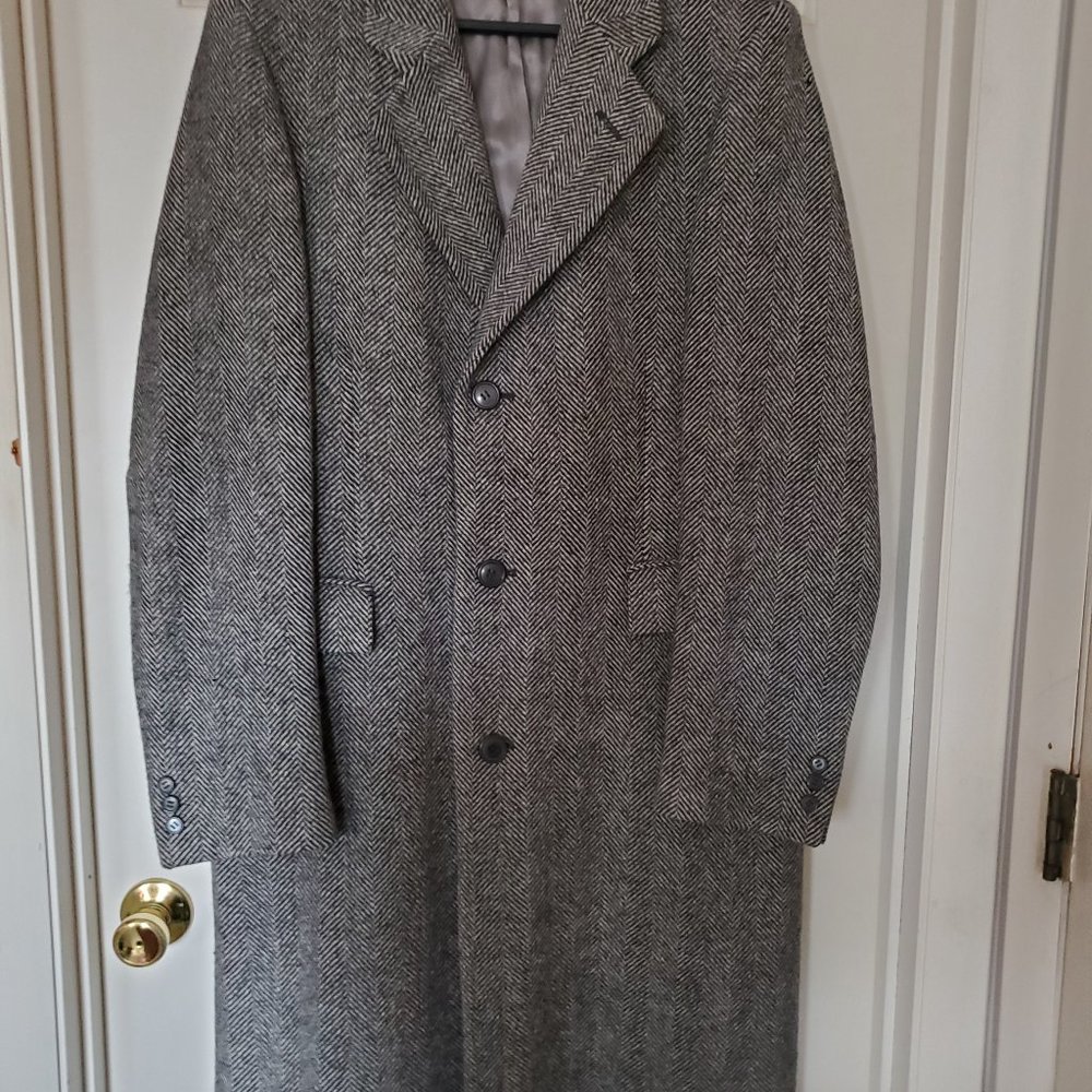 Vintage full length men's wool coat